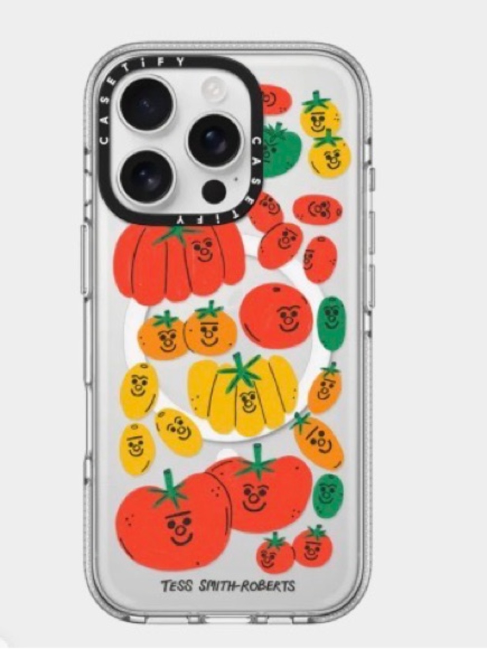Casetify Clear Phone Case with Tomatoes iPhone 16 PRO